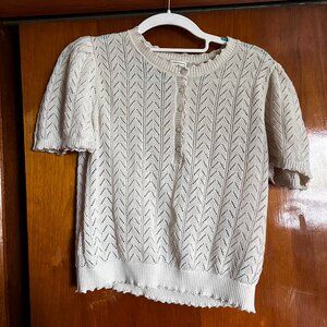 Gap x Doen Knit Sweater Short Sleeve Size M